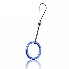 Schlüsselband Schlüsselbänder Schlüsselanhänger mit Fingerring R02 Blau