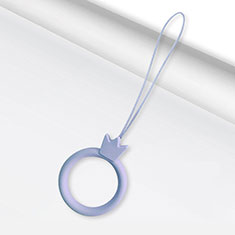 Schlüsselband Schlüsselbänder Schlüsselanhänger mit Fingerring R07 für Sony Xperia 10 Plus Violett