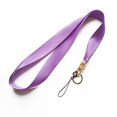 Schlüsselband Schlüsselbänder Umhängeband Lanyard N10 für Handy Zubehoer Selfie Sticks Stangen Violett