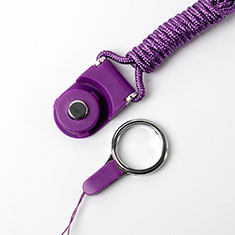 Schlüsselband Schlüsselbänder Umhängeband Lanyard für Samsung Galaxy Z Flip Violett