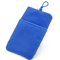 Schmuckbeutel Schwarz Samtbeutel Säckchen Universal für Sony Xperia XZ2 Compact Blau