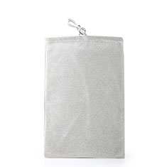 Schmuckbeutel Schwarz Samtbeutel Samtsäckchen Universal für Apple iPhone 13 Mini Grau