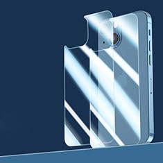 Schutzfolie Displayschutzfolie Panzerfolie Gehärtetes Glas Glasfolie Rückseite Skins zum Aufkleben B04 für Apple iPhone 13 Klar