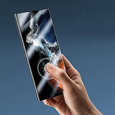 Schutzfolie Displayschutzfolie Panzerfolie Skins zum Aufkleben Full Coverage F02 für Samsung Galaxy S22 Ultra 5G Klar