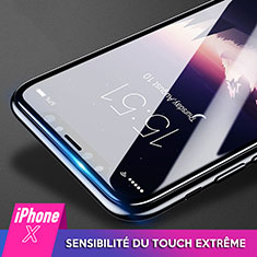 Schutzfolie Displayschutzfolie Panzerfolie Skins zum Aufkleben Gehärtetes Glas Glasfolie 3D für Apple iPhone Xs Max Schwarz