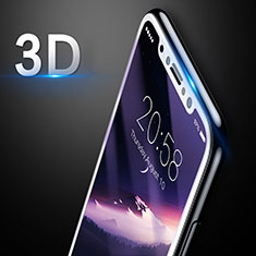Schutzfolie Displayschutzfolie Panzerfolie Skins zum Aufkleben Gehärtetes Glas Glasfolie 3D für Apple iPhone Xs Max Weiß