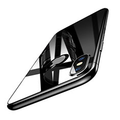 Schutzfolie Displayschutzfolie Panzerfolie Skins zum Aufkleben Gehärtetes Glas Glasfolie Rückseite B02 für Apple iPhone X Schwarz