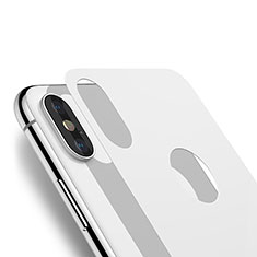 Schutzfolie Displayschutzfolie Panzerfolie Skins zum Aufkleben Gehärtetes Glas Glasfolie Rückseite B03 für Apple iPhone X Weiß