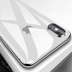 Schutzfolie Displayschutzfolie Panzerfolie Skins zum Aufkleben Gehärtetes Glas Glasfolie Rückseite B04 für Apple iPhone X Klar