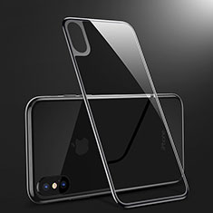 Schutzfolie Displayschutzfolie Panzerfolie Skins zum Aufkleben Gehärtetes Glas Glasfolie Rückseite B09 für Apple iPhone X Schwarz