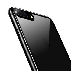 Schutzfolie Displayschutzfolie Panzerfolie Skins zum Aufkleben Gehärtetes Glas Glasfolie Rückseite D01 für Apple iPhone 7 Plus Schwarz