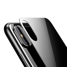 Schutzfolie Displayschutzfolie Panzerfolie Skins zum Aufkleben Gehärtetes Glas Glasfolie Rückseite für Apple iPhone X Schwarz