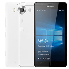 Schutzfolie Displayschutzfolie Panzerfolie Skins zum Aufkleben Gehärtetes Glas Glasfolie T01 für Microsoft Lumia 950 Klar