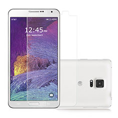 Schutzfolie Displayschutzfolie Panzerfolie Skins zum Aufkleben Gehärtetes Glas Glasfolie T02 für Samsung Galaxy Note 4 SM-N910F Klar