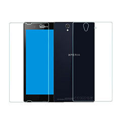 Schutzfolie Displayschutzfolie Panzerfolie Skins zum Aufkleben Gehärtetes Glas Glasfolie Vorder und Rückseite für Sony Xperia Z L36h Klar