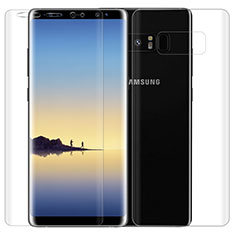 Schutzfolie Displayschutzfolie Panzerfolie Skins zum Aufkleben Vorder und Rückseite für Samsung Galaxy Note 8 Duos N950F Klar
