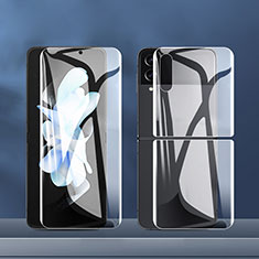 Schutzfolie Displayschutzfolie Panzerfolie Vorder und Rückseite Skins zum Aufkleben F09 für Samsung Galaxy Z Flip4 5G Klar