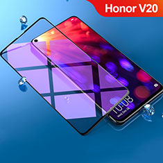 Schutzfolie Full Coverage Displayschutzfolie Panzerfolie Gehärtetes Glas Glasfolie Anti Blue Ray Skins zum Aufkleben Panzerglas F02 für Huawei Honor V20 Schwarz