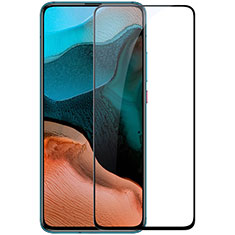 Schutzfolie Full Coverage Displayschutzfolie Panzerfolie Gehärtetes Glas Glasfolie Skins zum Aufkleben Panzerglas F02 für Xiaomi Poco F2 Pro Schwarz