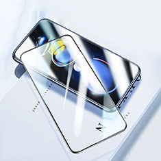 Schutzfolie Full Coverage Displayschutzfolie Panzerfolie Gehärtetes Glas Glasfolie Skins zum Aufkleben Panzerglas F02 für Xiaomi Redmi 12 4G Schwarz
