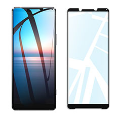 Schutzfolie Full Coverage Displayschutzfolie Panzerfolie Gehärtetes Glas Glasfolie Skins zum Aufkleben Panzerglas F03 für Sony Xperia 10 III Schwarz