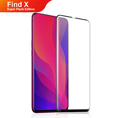 Schutzfolie Full Coverage Displayschutzfolie Panzerfolie Gehärtetes Glas Glasfolie Skins zum Aufkleben Panzerglas F04 für Oppo Find X Super Flash Edition Schwarz