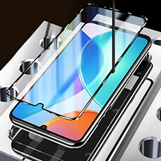 Schutzfolie Full Coverage Displayschutzfolie Panzerfolie Gehärtetes Glas Glasfolie Skins zum Aufkleben Panzerglas für Xiaomi Redmi 12C 4G Schwarz