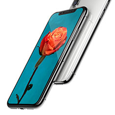 Schutzfolie Full Coverage Displayschutzfolie Panzerfolie Skins zum Aufkleben Gehärtetes Glas Glasfolie C01 für Apple iPhone Xs Max Schwarz