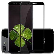 Schutzfolie Full Coverage Displayschutzfolie Panzerfolie Skins zum Aufkleben Gehärtetes Glas Glasfolie F02 für Huawei Honor 9 Lite Schwarz