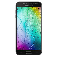 Schutzfolie Full Coverage Displayschutzfolie Panzerfolie Skins zum Aufkleben Gehärtetes Glas Glasfolie F02 für Samsung Galaxy C8 C710F Schwarz