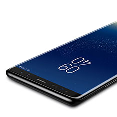 Schutzfolie Full Coverage Displayschutzfolie Panzerfolie Skins zum Aufkleben Gehärtetes Glas Glasfolie F02 für Samsung Galaxy Note 8 Duos N950F Schwarz