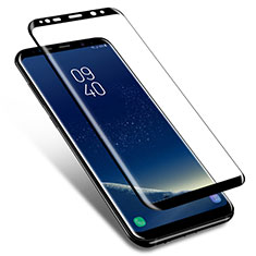 Schutzfolie Full Coverage Displayschutzfolie Panzerfolie Skins zum Aufkleben Gehärtetes Glas Glasfolie F02 für Samsung Galaxy S9 Plus Schwarz