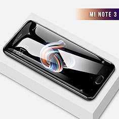 Schutzfolie Full Coverage Displayschutzfolie Panzerfolie Skins zum Aufkleben Gehärtetes Glas Glasfolie F02 für Xiaomi Mi Note 3 Schwarz
