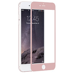 Schutzfolie Full Coverage Displayschutzfolie Panzerfolie Skins zum Aufkleben Gehärtetes Glas Glasfolie F03 für Apple iPhone 6 Rosa