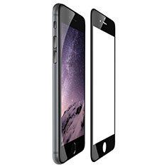 Schutzfolie Full Coverage Displayschutzfolie Panzerfolie Skins zum Aufkleben Gehärtetes Glas Glasfolie F03 für Apple iPhone 6S Schwarz