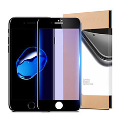 Schutzfolie Full Coverage Displayschutzfolie Panzerfolie Skins zum Aufkleben Gehärtetes Glas Glasfolie F03 für Apple iPhone 7 Plus Schwarz