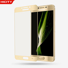 Schutzfolie Full Coverage Displayschutzfolie Panzerfolie Skins zum Aufkleben Gehärtetes Glas Glasfolie F03 für Samsung Galaxy C5 SM-C5000 Gold