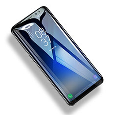 Schutzfolie Full Coverage Displayschutzfolie Panzerfolie Skins zum Aufkleben Gehärtetes Glas Glasfolie F03 für Samsung Galaxy S9 Plus Schwarz