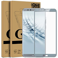 Schutzfolie Full Coverage Displayschutzfolie Panzerfolie Skins zum Aufkleben Gehärtetes Glas Glasfolie F04 für Huawei Honor 9 Lite Grau