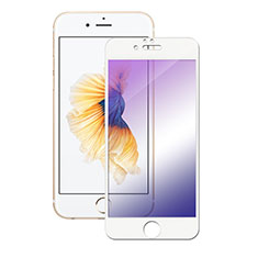 Schutzfolie Full Coverage Displayschutzfolie Panzerfolie Skins zum Aufkleben Gehärtetes Glas Glasfolie F05 für Apple iPhone 6 Plus Weiß