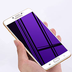 Schutzfolie Full Coverage Displayschutzfolie Panzerfolie Skins zum Aufkleben Gehärtetes Glas Glasfolie F05 für Samsung Galaxy C5 SM-C5000 Weiß