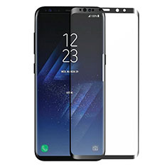 Schutzfolie Full Coverage Displayschutzfolie Panzerfolie Skins zum Aufkleben Gehärtetes Glas Glasfolie F05 für Samsung Galaxy S9 Schwarz