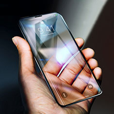 Schutzfolie Full Coverage Displayschutzfolie Panzerfolie Skins zum Aufkleben Gehärtetes Glas Glasfolie F06 für Apple iPhone Xs Schwarz