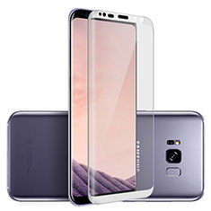 Schutzfolie Full Coverage Displayschutzfolie Panzerfolie Skins zum Aufkleben Gehärtetes Glas Glasfolie F06 für Samsung Galaxy S8 Plus Weiß