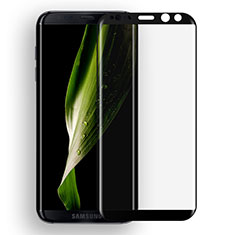 Schutzfolie Full Coverage Displayschutzfolie Panzerfolie Skins zum Aufkleben Gehärtetes Glas Glasfolie F08 für Samsung Galaxy S8 Plus Schwarz