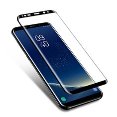 Schutzfolie Full Coverage Displayschutzfolie Panzerfolie Skins zum Aufkleben Gehärtetes Glas Glasfolie F10 für Samsung Galaxy S8 Plus Schwarz