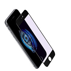 Schutzfolie Full Coverage Displayschutzfolie Panzerfolie Skins zum Aufkleben Gehärtetes Glas Glasfolie F11 für Apple iPhone 7 Schwarz