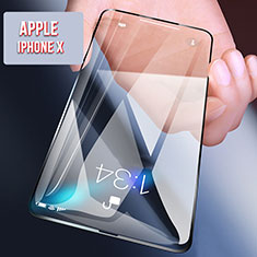 Schutzfolie Full Coverage Displayschutzfolie Panzerfolie Skins zum Aufkleben Gehärtetes Glas Glasfolie F11 für Apple iPhone Xs Max Schwarz