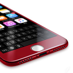 Schutzfolie Full Coverage Displayschutzfolie Panzerfolie Skins zum Aufkleben Gehärtetes Glas Glasfolie F14 für Apple iPhone 8 Rot