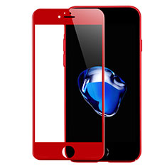Schutzfolie Full Coverage Displayschutzfolie Panzerfolie Skins zum Aufkleben Gehärtetes Glas Glasfolie F18 für Apple iPhone 7 Rot